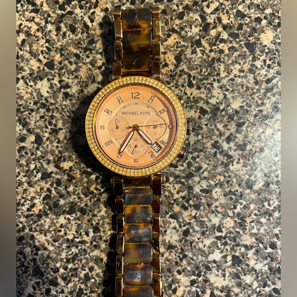 Women’s Michael Kors Tortoise Watch